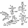 Prime-Line Bi-Fold Door Hardware Repair Kit, Includes a Bottom Bracket, Top and Bottom Pivots 6 Components N 7530